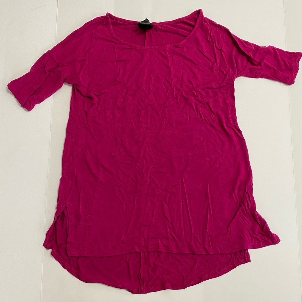 Agnes & Dora mauve mid sleeve top. Small